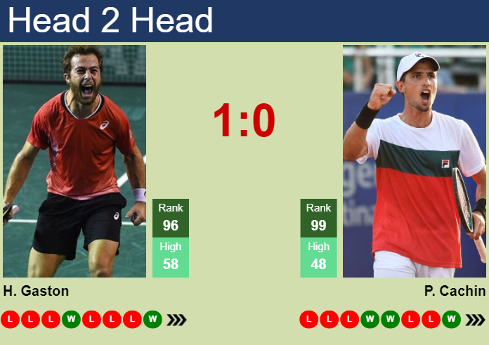 H2H, prediction of Hugo Gaston vs Pedro Cachin in Lyon with odds, preview, pick | 19th May 2024