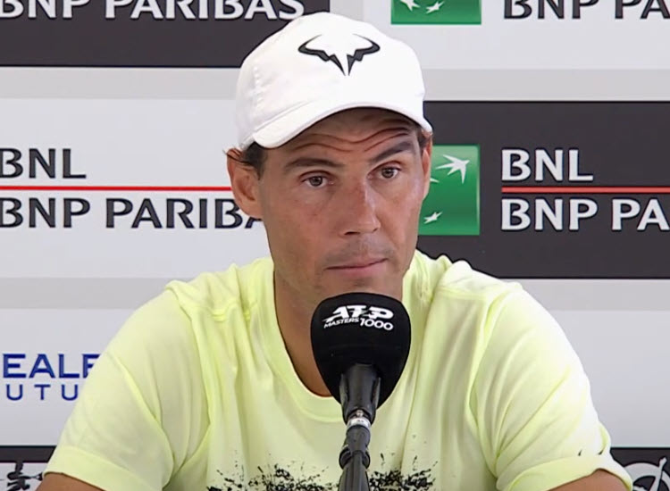 Rafael Nadal confirms that is plausible that he will not play anymore in Rome