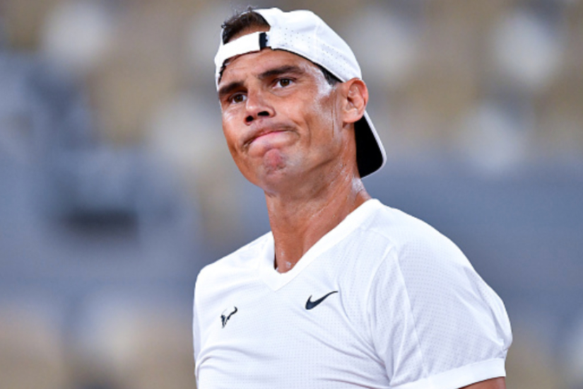 Rafael Nadal training at the to Roland Garros with fitness concern