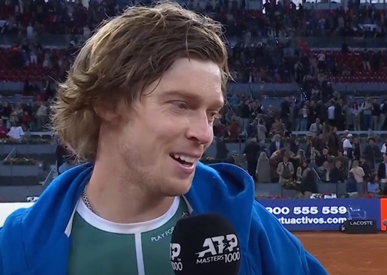 Rublev says “1 week can change everything”
