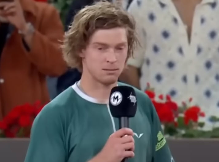 Rublev and his final speech in Madrid