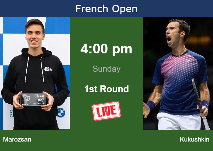 Saturday Live Streaming Fabian Marozsan vs Mikhail Kukushkin