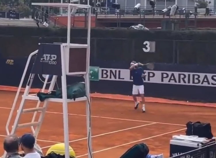 VIDEO. Nadal and Tsitsipas train together in Rome