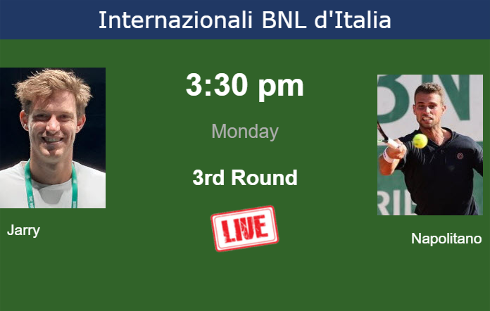 Sunday Live Streaming Nicolas Jarry vs Stefano Napolitano