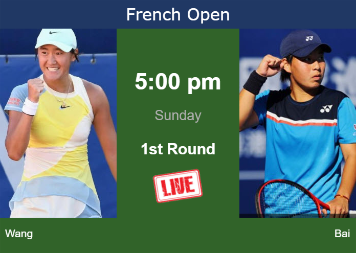 Sunday Live Streaming Xiyu Wang vs Zhuoxuan Bai