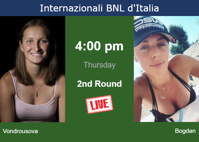 Thursday Live Streaming Marketa Vondrousova Vs Ana Bogdan Thursday Live Streaming Marketa Vondrousova vs Ana Bogdan