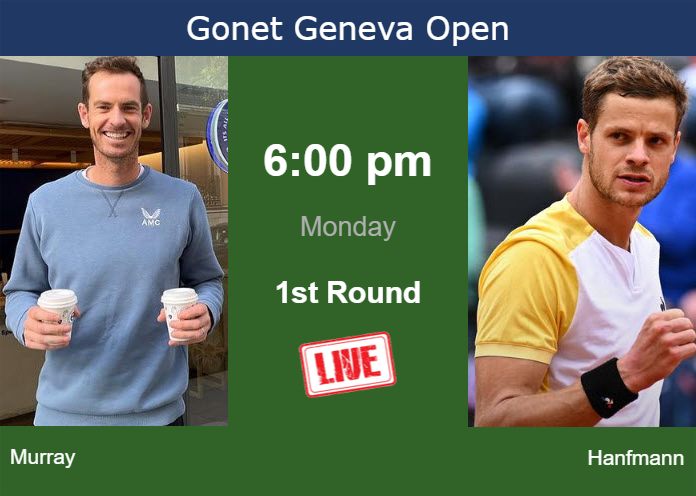 Tuesday Live Streaming Andy Murray vs Yannick Hanfmann
