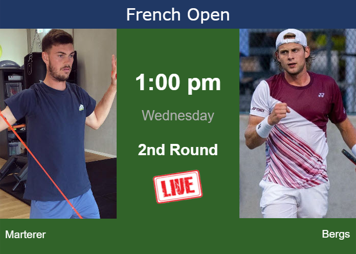 Tuesday Live Streaming Maximilian Marterer vs Zizou Bergs