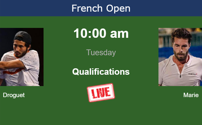 Tuesday Live Streaming Titouan Droguet vs Jules Marie