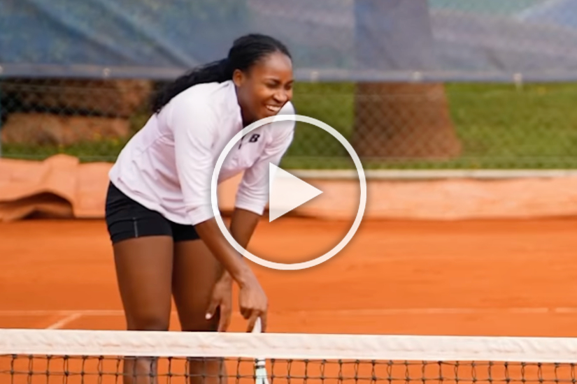 WATCH. Coco Gauff trains hard ahead of the WTA1000 in Rome at the Mouratoglou Academy