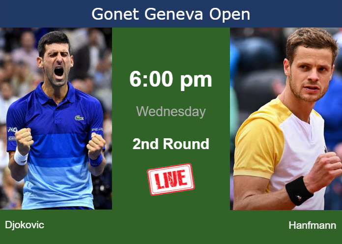 Wednesday Live Streaming Novak Djokovic vs Yannick Hanfmann