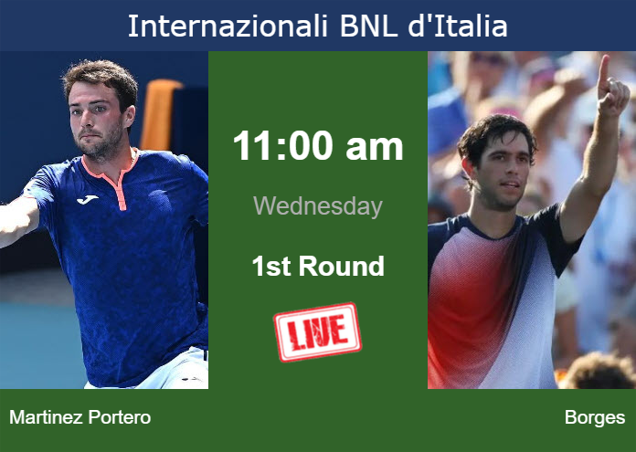 Wednesday Live Streaming Pedro Martinez Portero Vs Nuno Borges Wednesday Live Streaming Pedro Martinez Portero vs Nuno Borges