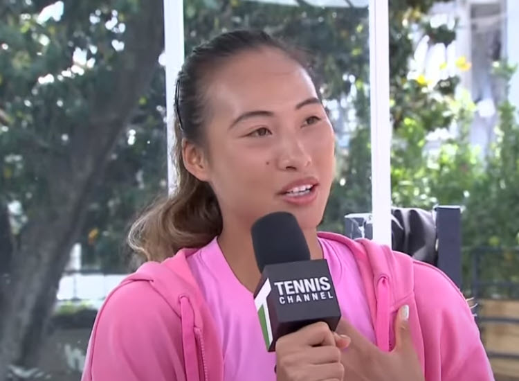 Zheng Qinwen talks about her huge respect for Naomi Osaka