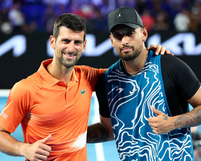 Novak Djokovic explains how he and Nick Kyrgios went from enemies to friends Djokovic With Kyrgios