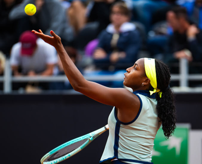 Coco Gauff talks about her struggle with her serve
