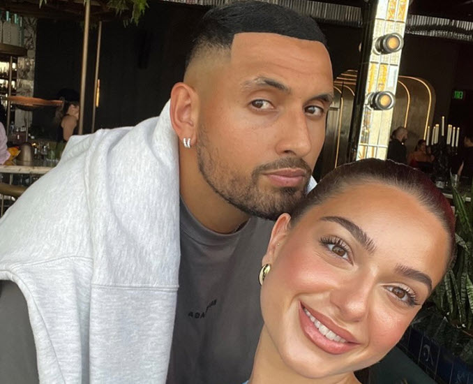 Nick Kyrgios shares lovely words for his girlfriend on her birthday Kyrgios With Girlfriend