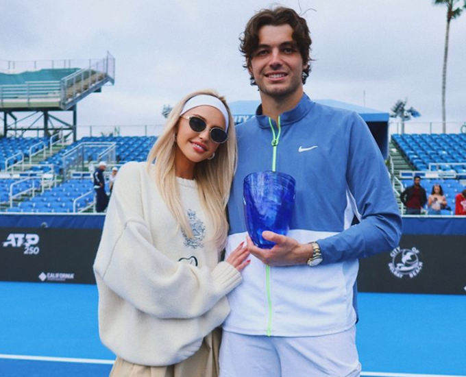 Taylor Fritz With His Girlfriend