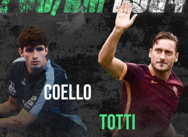 Padel champion Coello is eager to play in Milan alongside soccer great Francesco Totti.