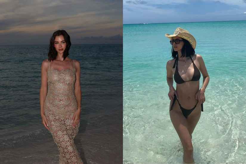 Kennedy Alexa, James Maddison’s partner, dazzles in a transparent outfit in Turks and Caicos