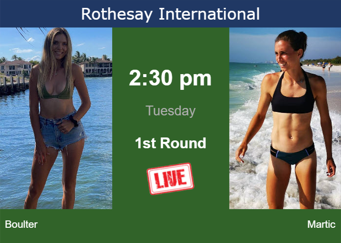 Monday Live Streaming Katie Boulter vs Petra Martic