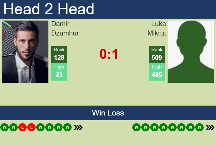 H2H, prediction of Damir Dzumhur vs Luka Mikrut in Zagreb Challenger with odds, preview, pick | 9th June 2024