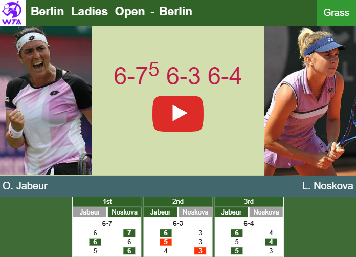 Jabeur vs Noskova Prediction: Who Wins This Match?