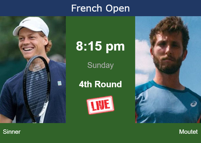 Saturday Live Streaming Jannik Sinner Vs Corentin Moutet Saturday Live Streaming Jannik Sinner vs Corentin Moutet