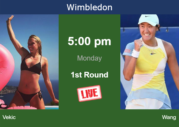 Read more about the article How to watch Vekic vs. Wang on Monday in live streaming at Wimbledon – Tennis Tonic
