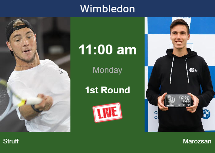 Sunday Live Streaming Jan-Lennard Struff vs Fabian Marozsan