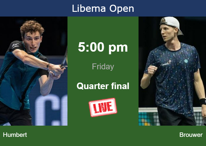 Read more about the article How to watch Humbert vs. Brouwer on Friday in live streaming – Tennis Tonic