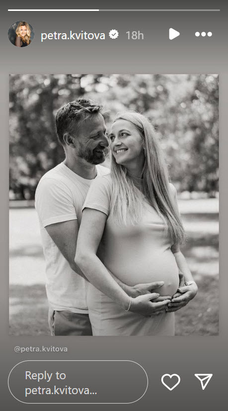 Petra Kvitova glows in a recent pregnant photoshoot with her partner ...