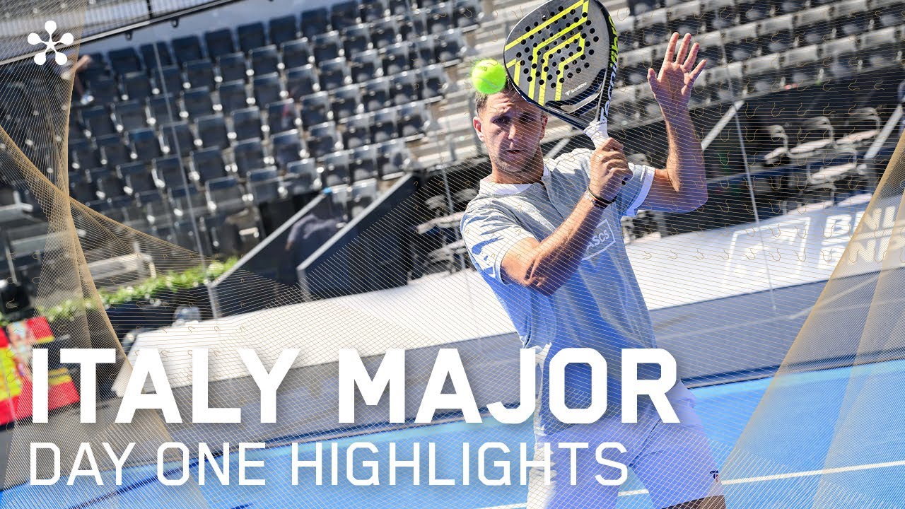 The first day of BNL Italy Major Premier Padel, featuring men’s highlights