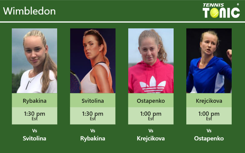 Elena Rybakina-Elina Svitolina-Jelena Ostapenko-Barbora Krejcikova Stats info