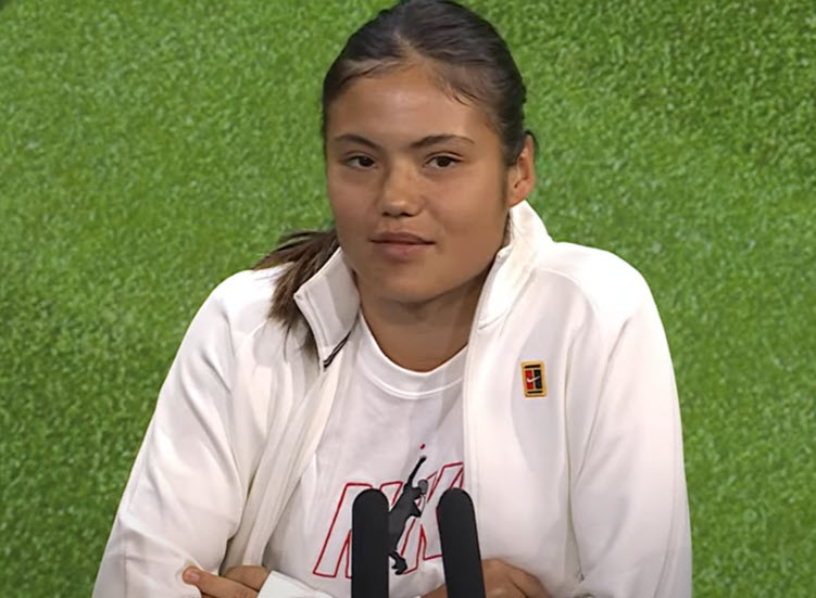 Emma Raducanu talks about her emotions of playing in Wimbledon