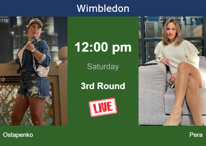Friday Live Streaming Jelena Ostapenko Vs Bernarda Pera Friday Live Streaming Jelena Ostapenko vs Bernarda Pera