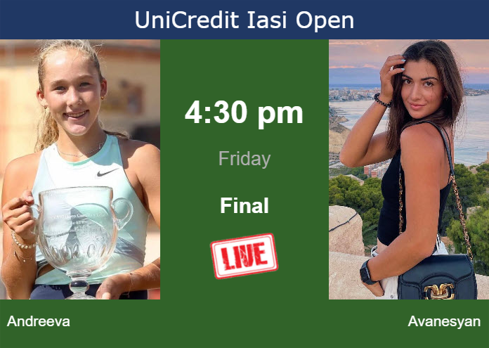 Friday Live Streaming Mirra Andreeva vs Elina Avanesyan