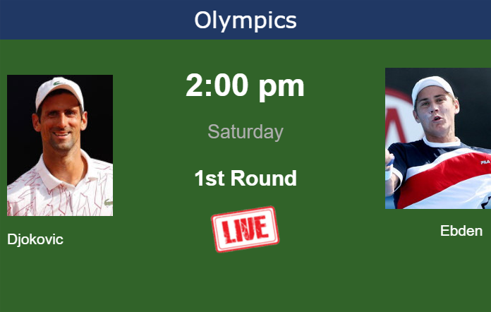 How to watch Djokovic vs. Ebden on live streaming in Paris on Saturday Friday Live Streaming Novak Djokovic vs Matthew Ebden