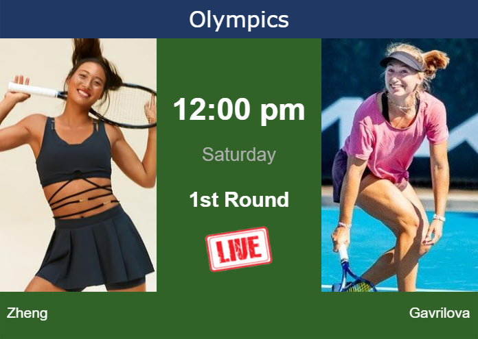 How to watch Zheng vs. Gavrilova on live streaming in Paris on Saturday