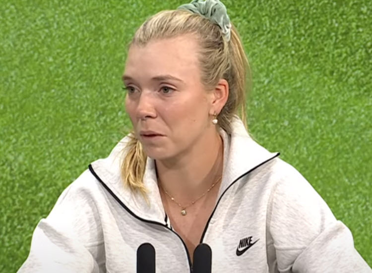 Katie Boulter about her opponent holding back tears after a tough loss in Wimbledon Tennis