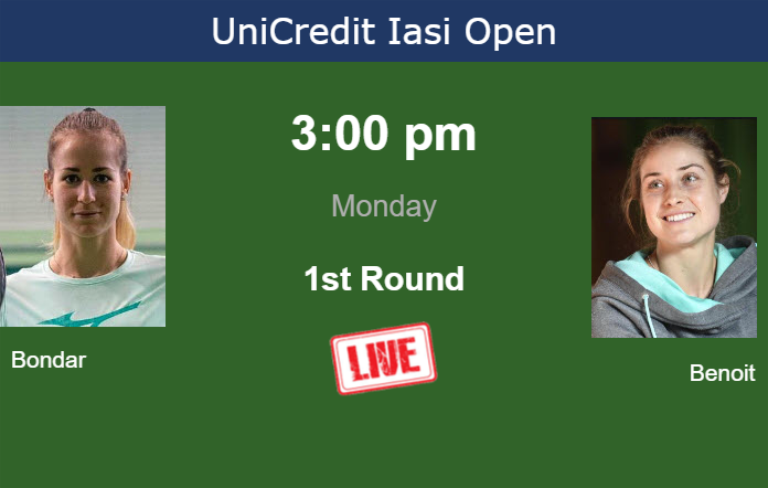 Monday Live Streaming Anna Bondar vs Marie Benoit