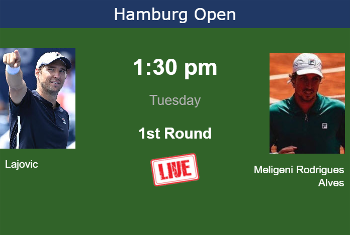 How to watch Lajovic vs. Meligeni Rodrigues Alves on live streaming in Hamburg on Tuesday Monday Live Streaming Dusan Lajovic vs Felipe Meligeni Alves