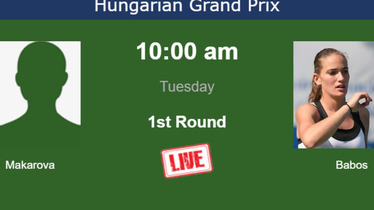 How to watch Makarova vs. Babos on live streaming in Budapest on Tuesday -  Tennis Tonic - News, Predictions, H2H, Live Scores, stats