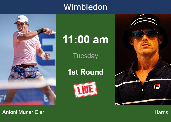 Monday Live Streaming Jaume Antoni Munar Clar vs Billy Harris