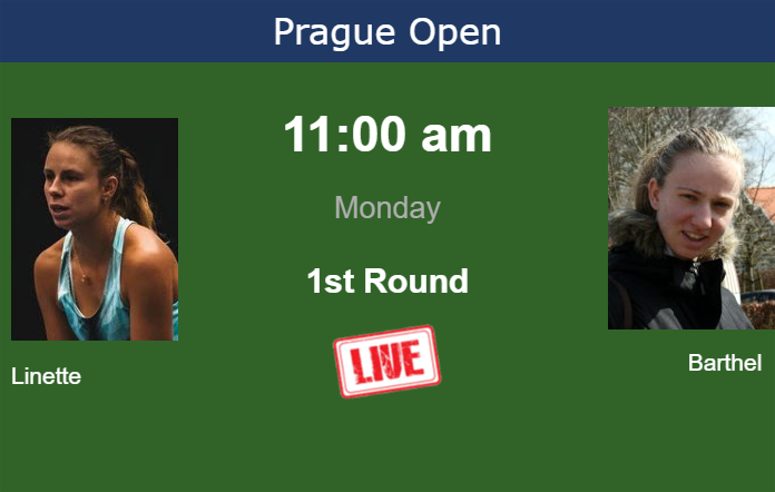 How to watch Linette vs. Barthel on live streaming in Prague on Monday