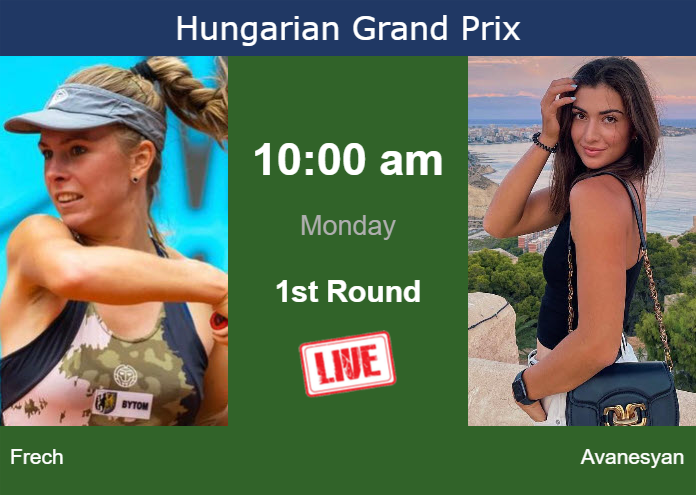 Monday Live Streaming Magdalena Frech vs Elina Avanesyan