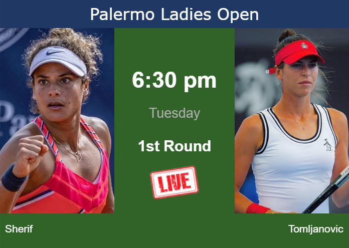Monday Live Streaming Mayar Sherif vs Ajla Tomljanovic