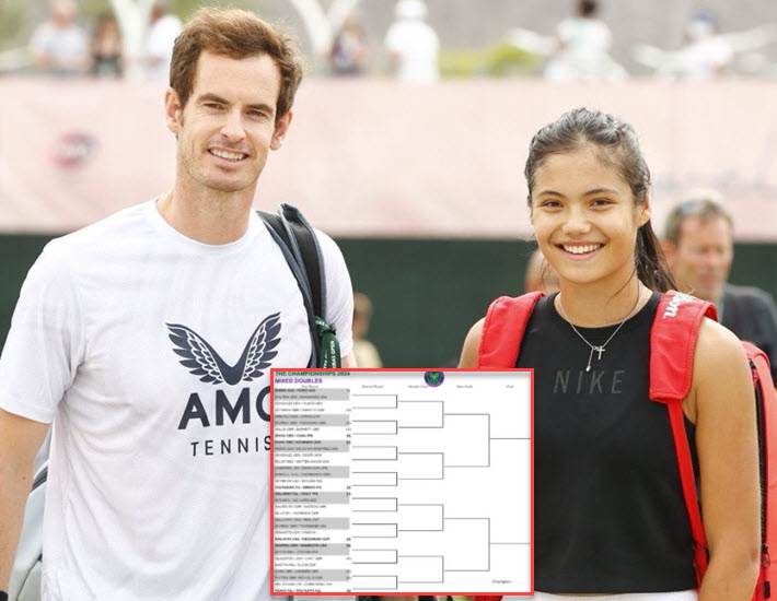 MIXED DOUBLES DRAW with Andy Murray and Emma Raducanu playing together – Tennis Tonic – News, Predictions, H2H, Live Scores, stats