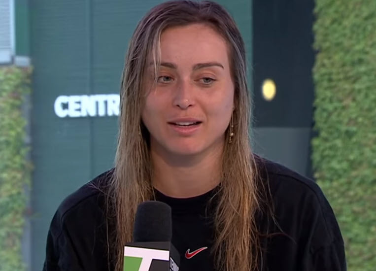 Paula Badosa talks about her emotions after winning Wimbledon match ...