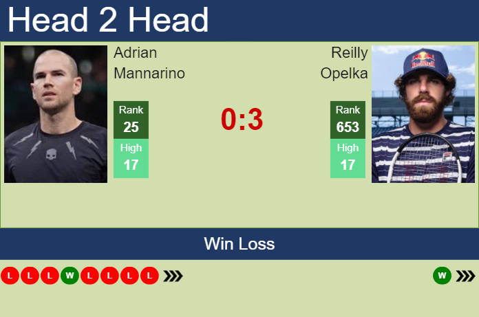 H2H, prediction of Adrian Mannarino vs Reilly Opelka in Newport with odds, preview, pick | 17th July 2024