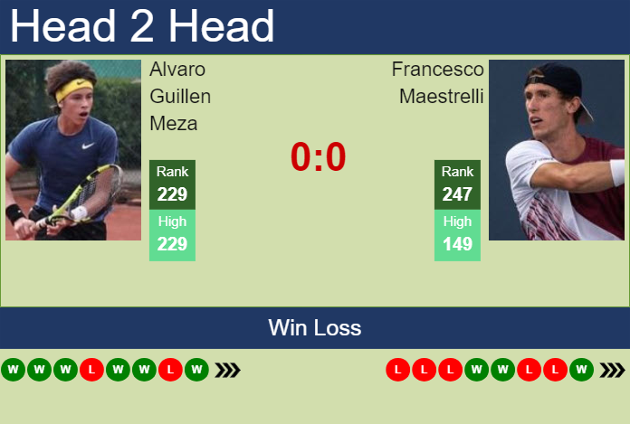 H2H, prediction of Alvaro Guillen Meza vs Francesco Maestrelli in Verona Challenger with odds, preview, pick | 25th July 2024